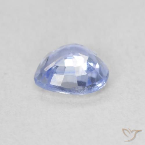 Saphir Bleu pastel naturelle Cœur, 0.45 ct, VS