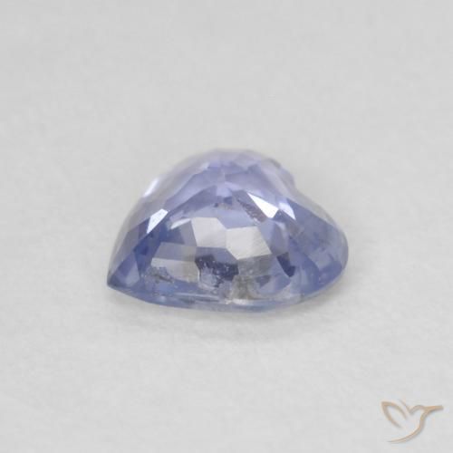 Saphir Bleu clair naturelle Cœur, 0.51 ct, VS