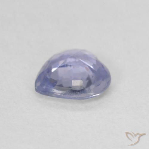 Saphir Bleu clair naturelle Cœur, 0.48 ct, VS