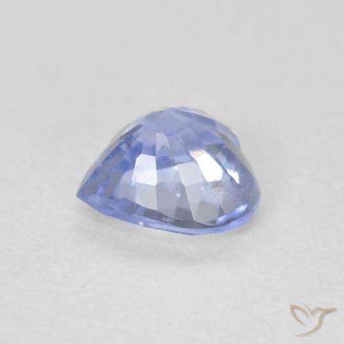 Saphir Bleu pastel naturelle Cœur, 0.61 ct, VS
