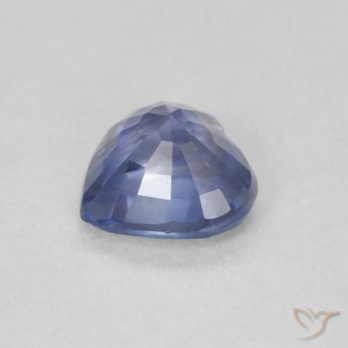 Saphir Bleu pastel naturelle Cœur, 0.59 ct, VS