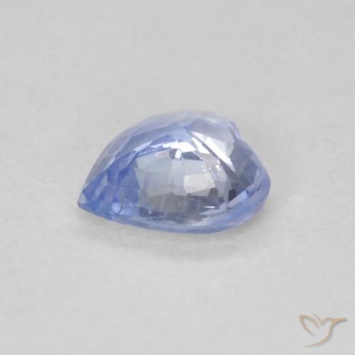 Saphir Bleu pastel naturelle Cœur, 0.54 ct, VS