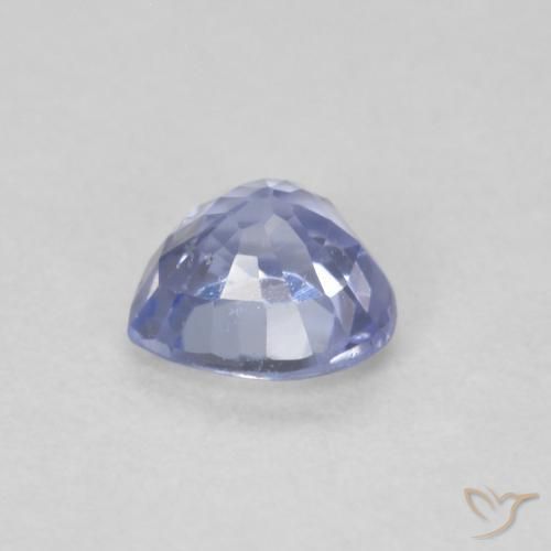 Saphir Bleu pastel naturelle Cœur, 0.56 ct, VS