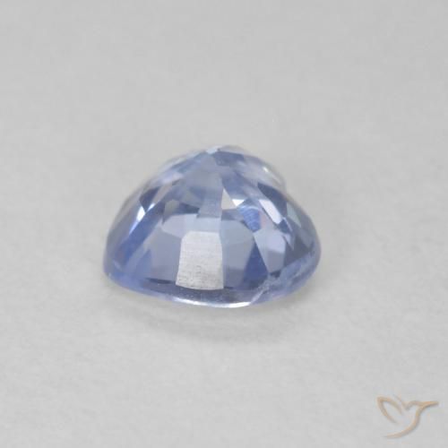 Saphir Bleu pastel naturelle Cœur, 0.55 ct, VS