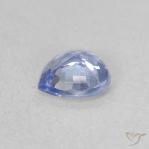 Saphir Bleu pastel naturelle Cœur, 0.37 ct, VVS-VS