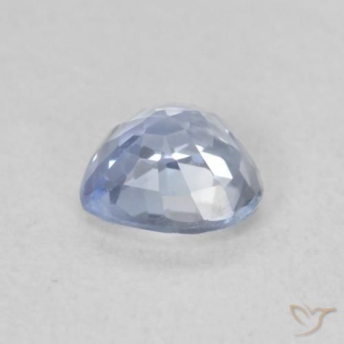 Saphir Blanc bleuâtre naturelle Cœur, 0.56 ct, VVS-VS