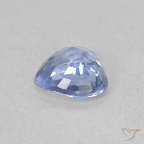 Saphir Bleu pastel naturelle Cœur, 0.50 ct, VVS-VS