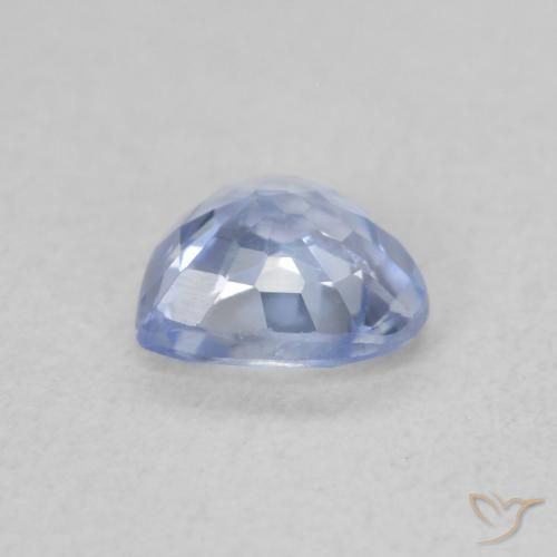 Saphir Bleu pastel naturelle Cœur, 0.54 ct, VVS-VS