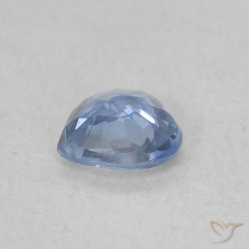 Saphir Bleu clair naturelle Cœur, 0.43 ct, VVS-VS
