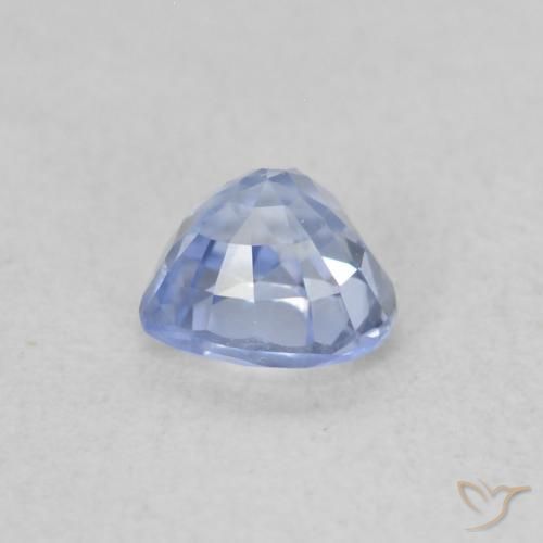 Saphir Bleu pastel naturelle Cœur, 0.50 ct, VVS-VS