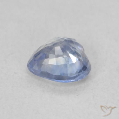 Saphir Bleu clair naturelle Cœur, 0.58 ct, VVS-VS