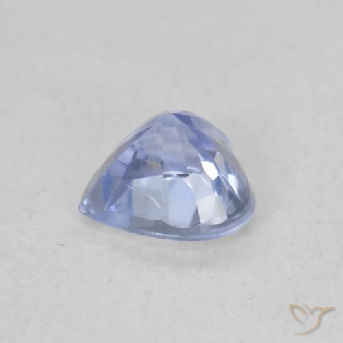 Saphir Bleu pastel naturelle Cœur, 0.49 ct, VVS-VS