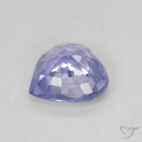 Saphir Bleu clair naturelle Cœur, 0.68 ct, VS