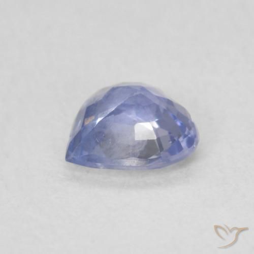 Saphir Bleu pastel naturelle Cœur, 0.57 ct, VS