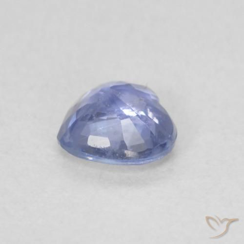 Saphir Bleu pastel naturelle Cœur, 0.47 ct, VS