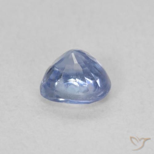 Saphir Bleu pastel naturelle Cœur, 0.51 ct, VS