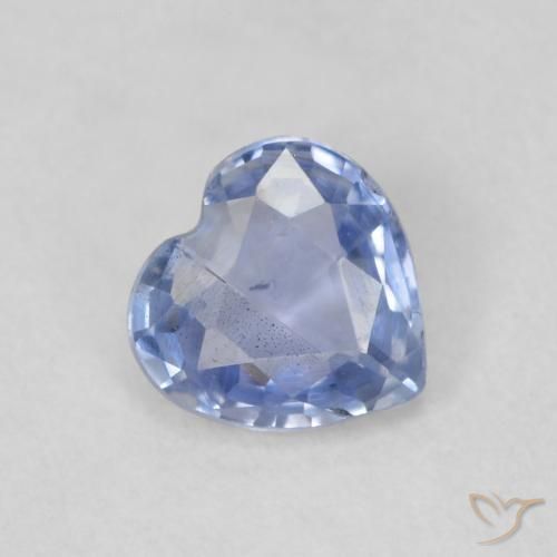 0.48ct Naturel Bleu violacé léger Saphir, Cœur, VS