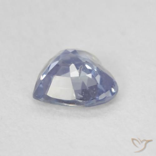 Saphir Bleu violet clair naturelle Cœur, 0.55 ct, VS