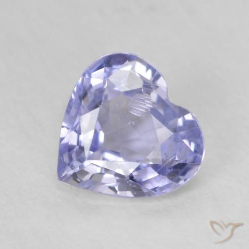 Saphir Bleu clair naturelle Cœur, 0.73 ct, VS