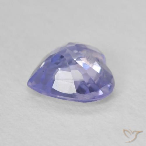 Saphir Bleu clair naturelle Cœur, 0.73 ct, VS