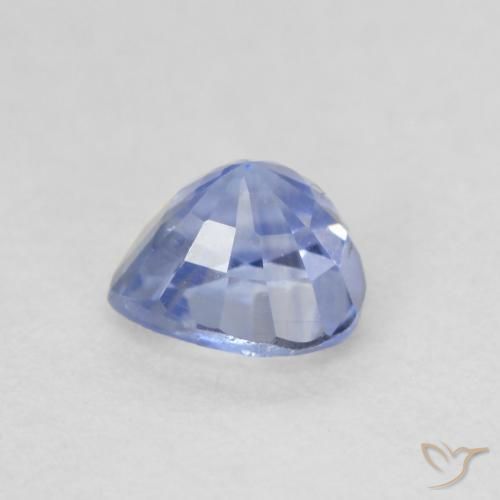 Saphir Bleu pastel naturelle Cœur, 0.64 ct, VS