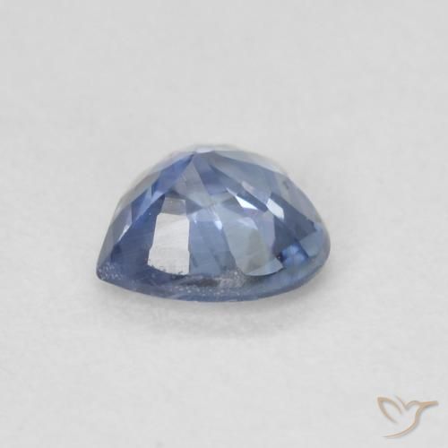 Saphir Bleu très clair naturelle Cœur, 0.49 ct, VS