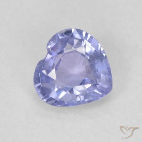 Saphir Bleu clair naturelle Cœur, 0.63 ct, VS