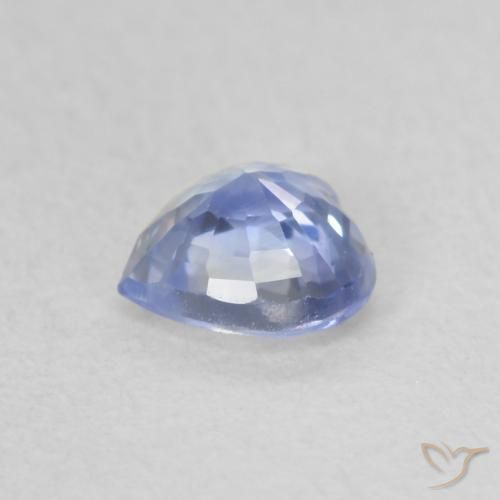 Saphir Bleu clair naturelle Cœur, 0.53 ct, VVS-VS