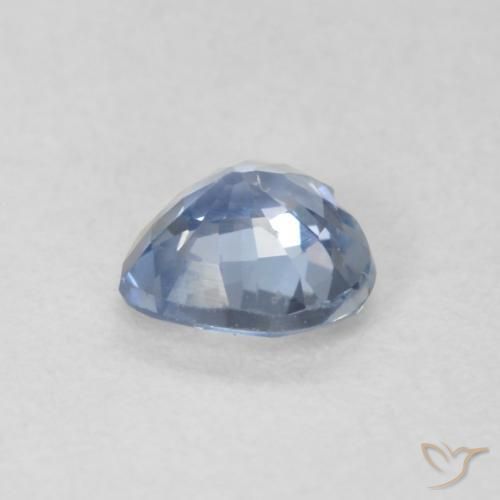 Saphir Bleu clair naturelle Cœur, 0.52 ct, VVS-VS