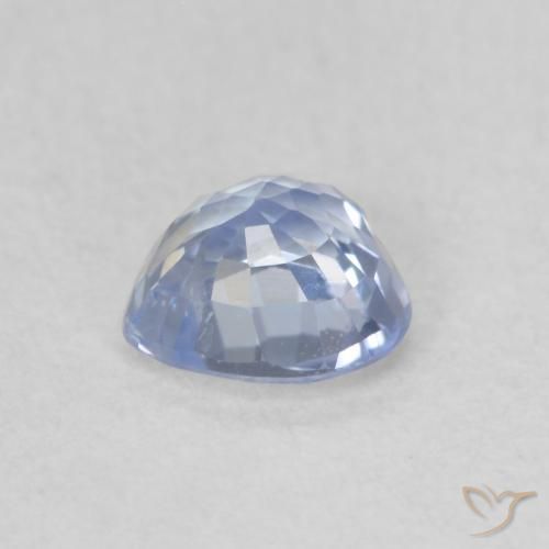 Saphir Bleu bébé léger naturelle Cœur, 0.57 ct, VVS-VS
