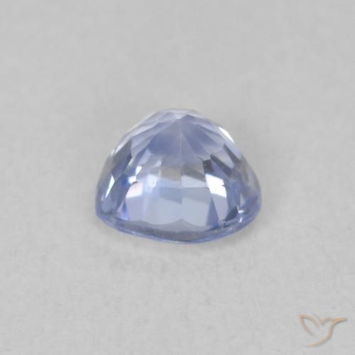 Saphir Bleu pastel naturelle Cœur, 0.54 ct, VVS-VS