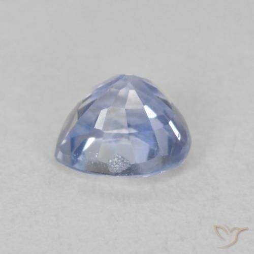 Saphir Bleu pastel naturelle Cœur, 0.71 ct, VVS-VS