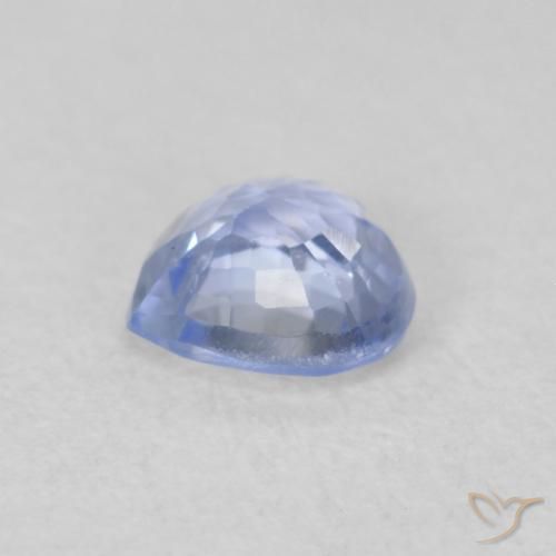 Saphir Bleu pastel naturelle Cœur, 0.61 ct, VVS-VS