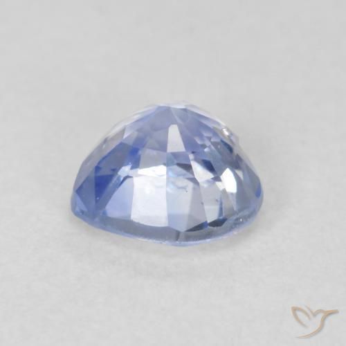 Saphir Bleu clair naturelle Cœur, 0.75 ct, VVS-VS