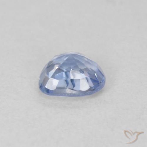 Saphir Bleu pastel naturelle Cœur, 0.44 ct, VVS-VS