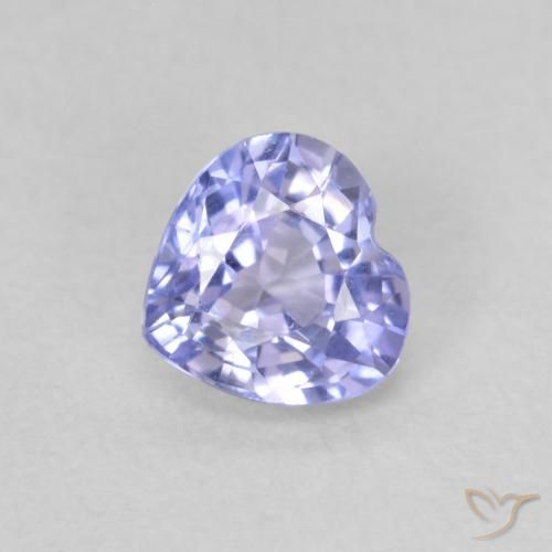 0.58ct Naturel Bleu violacé léger Saphir, Cœur, VVS-VS