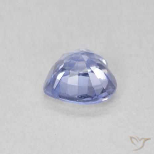 Saphir Bleu clair naturelle Cœur, 0.55 ct, VS