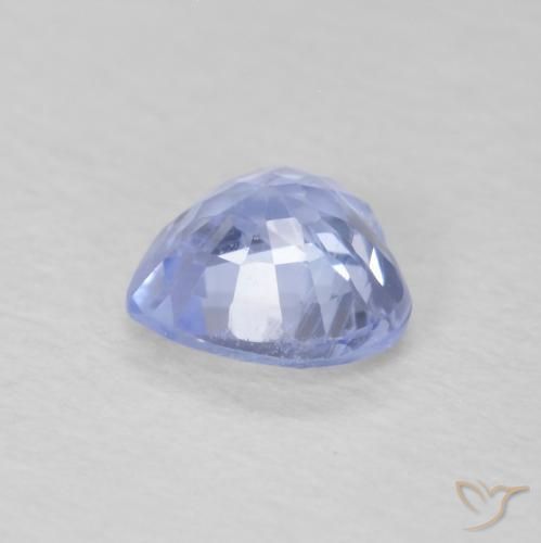 Saphir Bleu pastel naturelle Cœur, 0.63 ct, VS