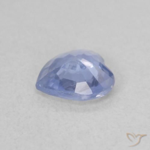 Saphir Bleu bébé léger naturelle Cœur, 0.48 ct, VS