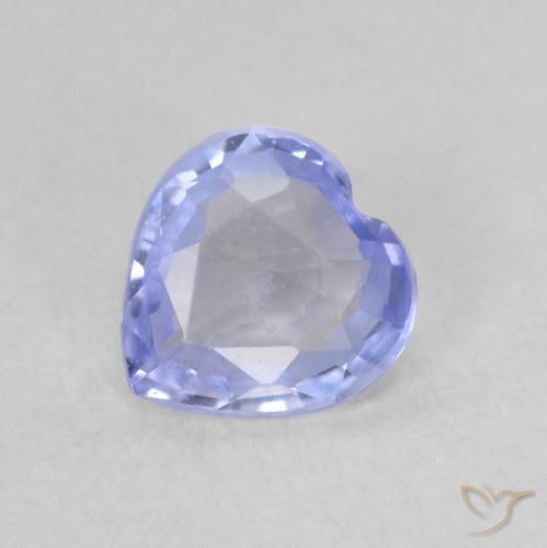 Saphir Bleu clair naturelle Cœur, 0.54 ct, VS