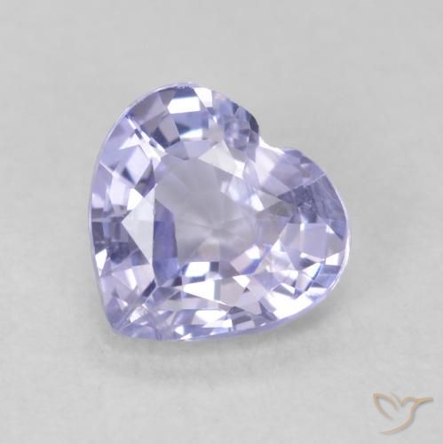 Saphir Bleu clair naturelle Cœur, 0.83 ct, VS