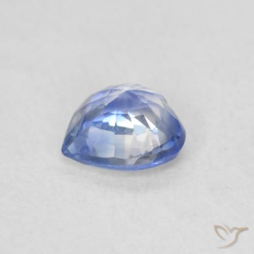 Saphir Bleu pastel naturelle Cœur, 0.44 ct, VS