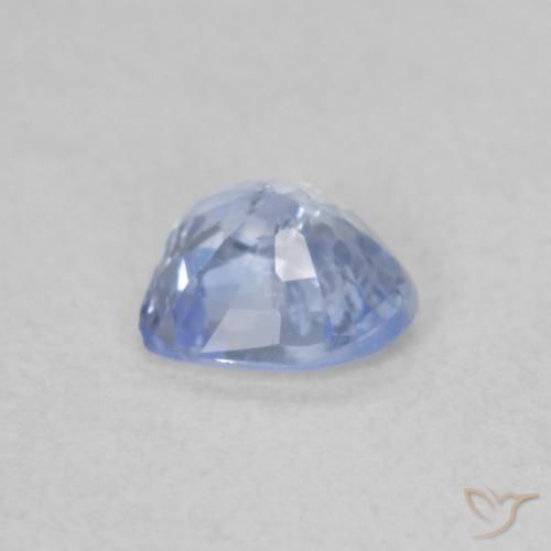 Saphir Bleu pastel naturelle Cœur, 0.47 ct, VS