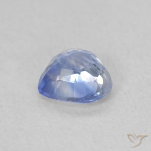 Saphir Bleu pastel naturelle Cœur, 0.54 ct, VS