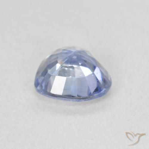 Saphir Bleu pastel naturelle Cœur, 0.64 ct, VS