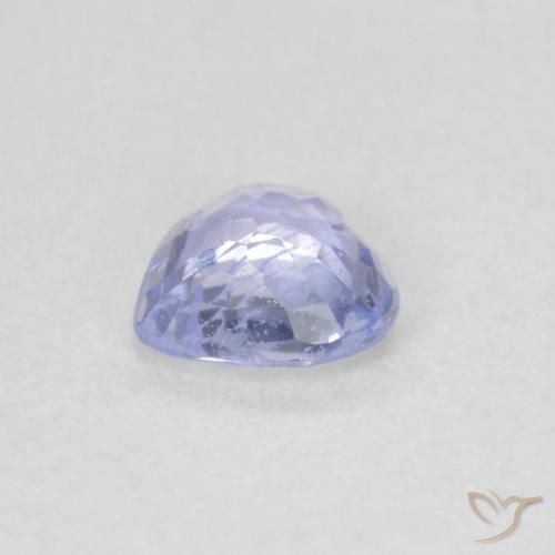 Saphir Bleu pastel naturelle Cœur, 0.42 ct, VS