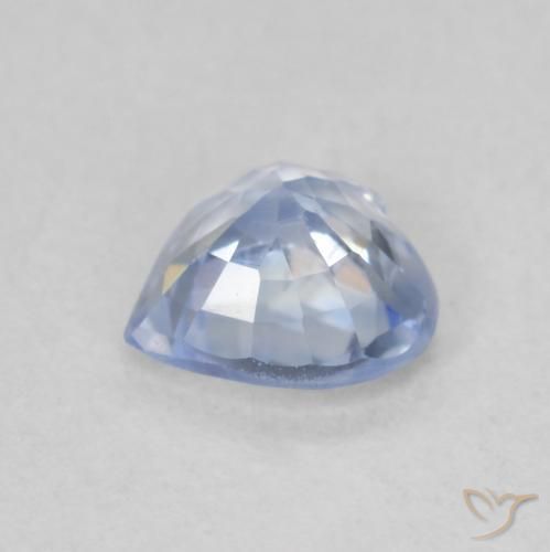 Saphir Bleu pastel naturelle Cœur, 0.72 ct, VS