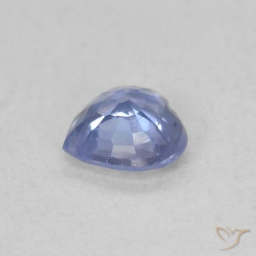 Saphir Bleu pastel naturelle Cœur, 0.45 ct, VS