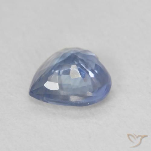 Saphir Bleu clair naturelle Cœur, 0.58 ct, VS