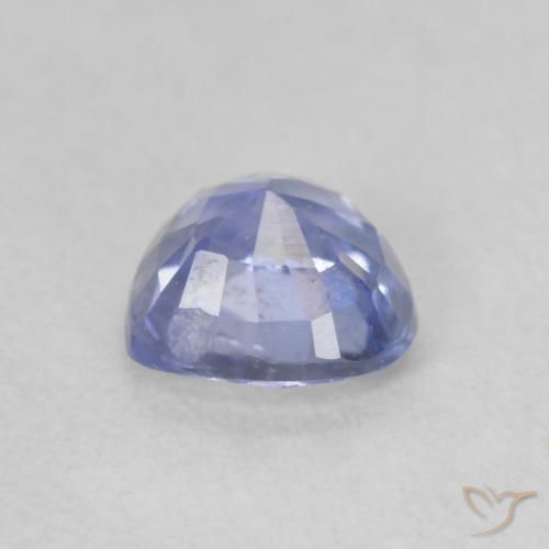 Saphir Bleu violacé léger naturelle Cœur, 0.62 ct, VS